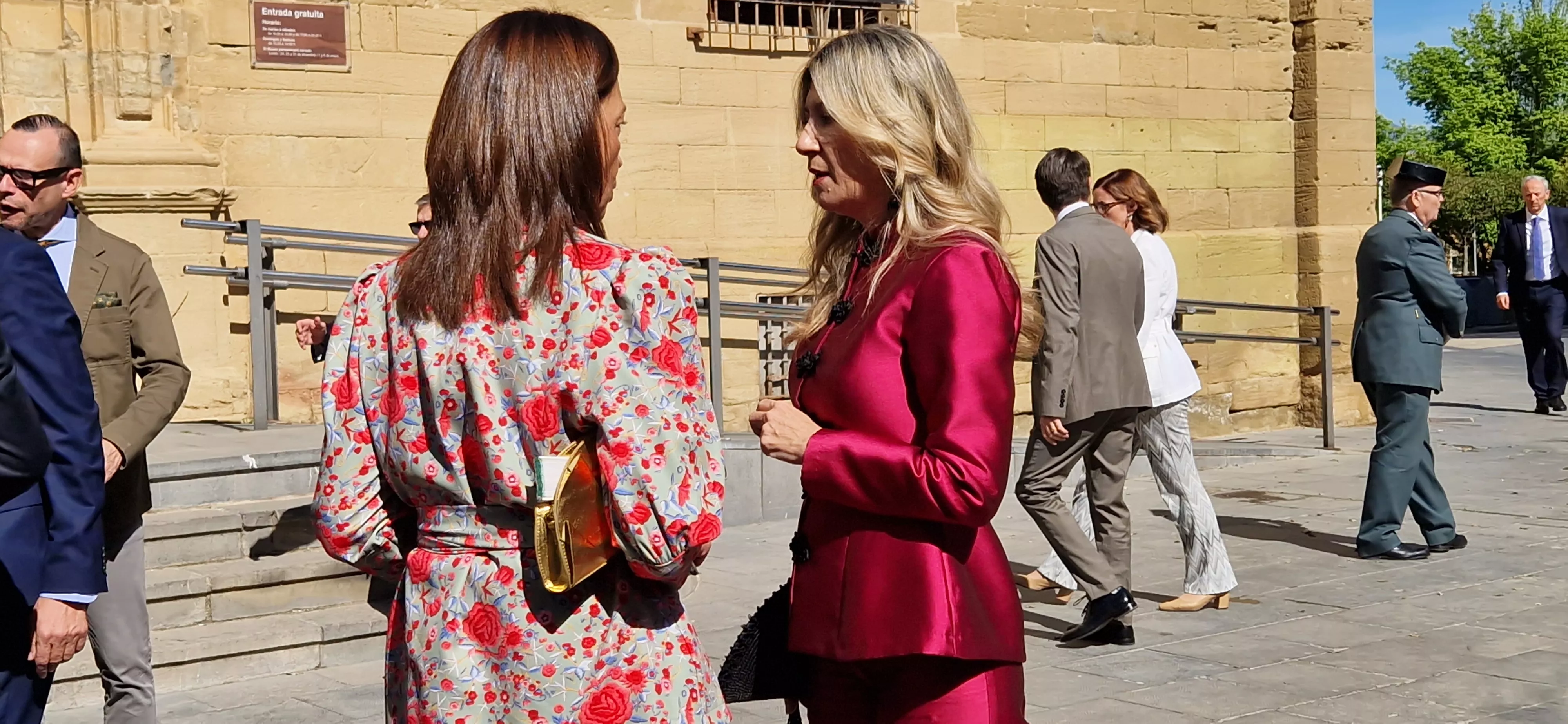 Carmen Susín y Mar Vaquero. Celebración oficial del Día de Aragón en Huesca. Foto Myriam Martínez