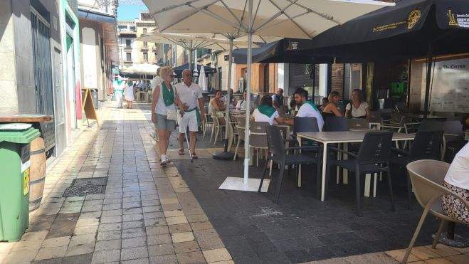Fotografía de terraza en la "milla de oro".