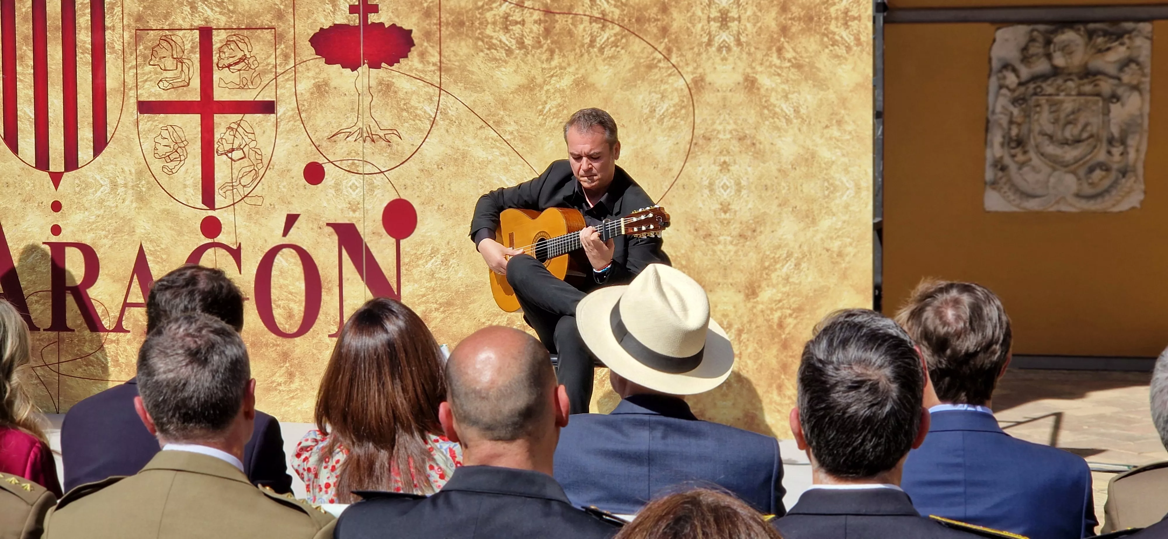 Nacho Estébez. Celebración oficial del Día de Aragón en Huesca. Foto Myriam Martínez