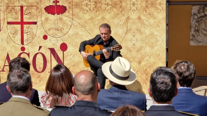 Nacho Estébez. Celebración oficial del Día de Aragón en Huesca. Foto Myriam Martínez