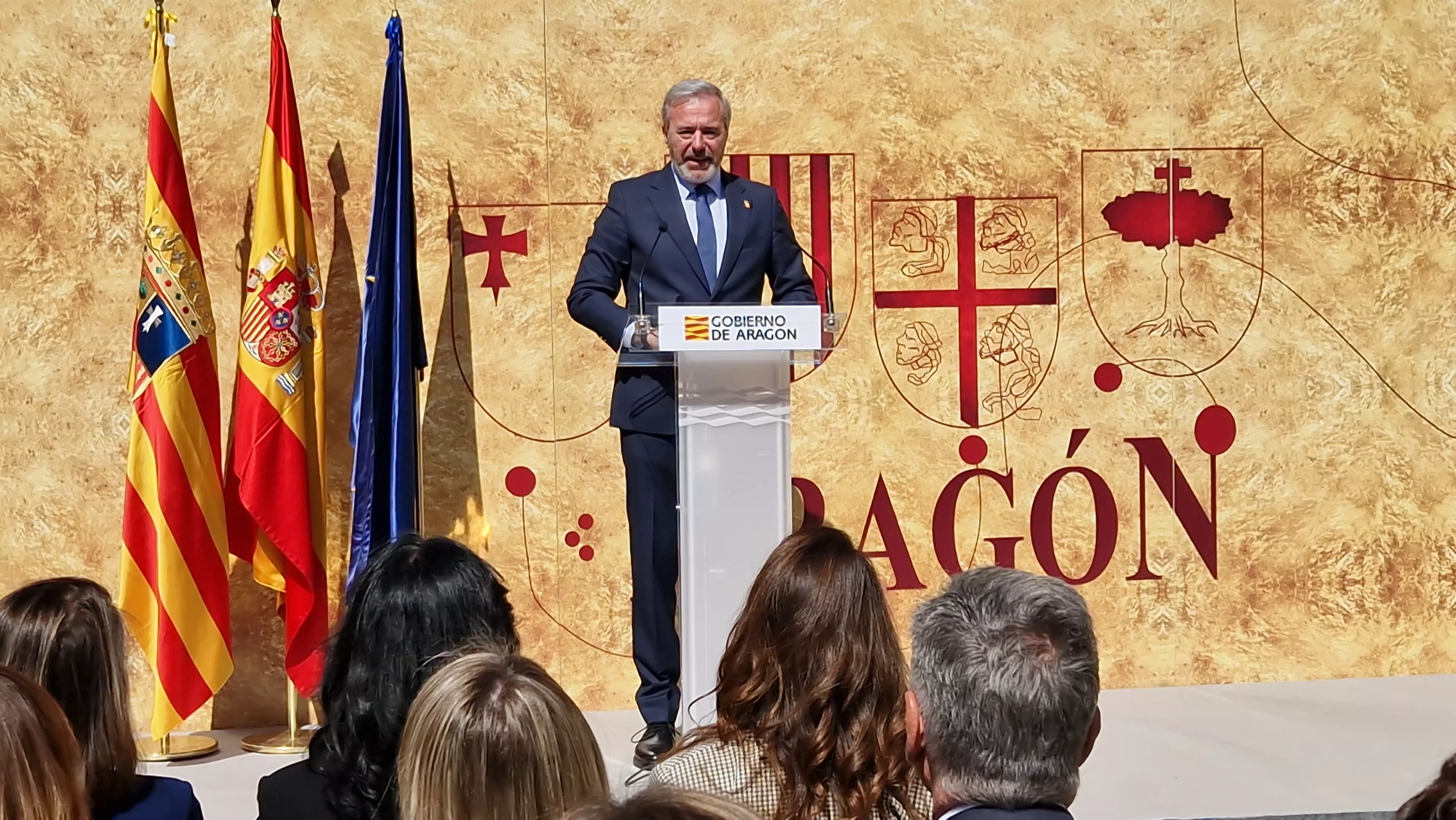 Jorge Azcón. Celebración oficial del Día de Aragón en Huesca. Foto Myriam Martínez