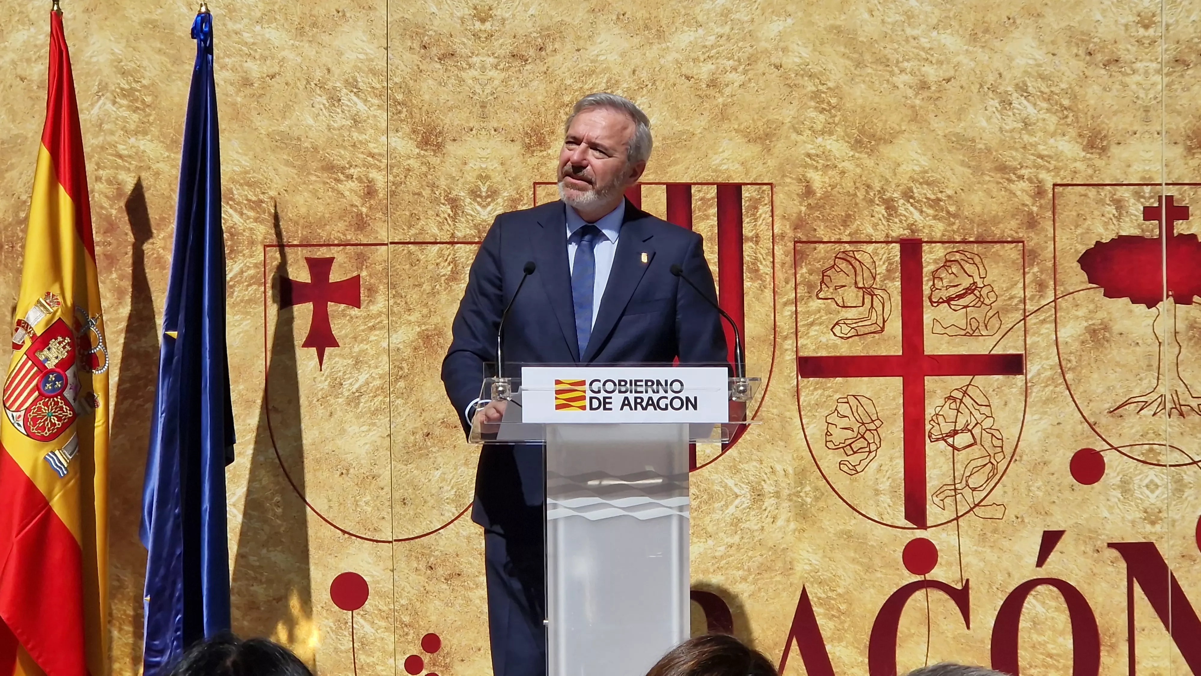 Jorge Azcón. Celebración oficial del Día de Aragón en Huesca. Foto Myriam Martínez