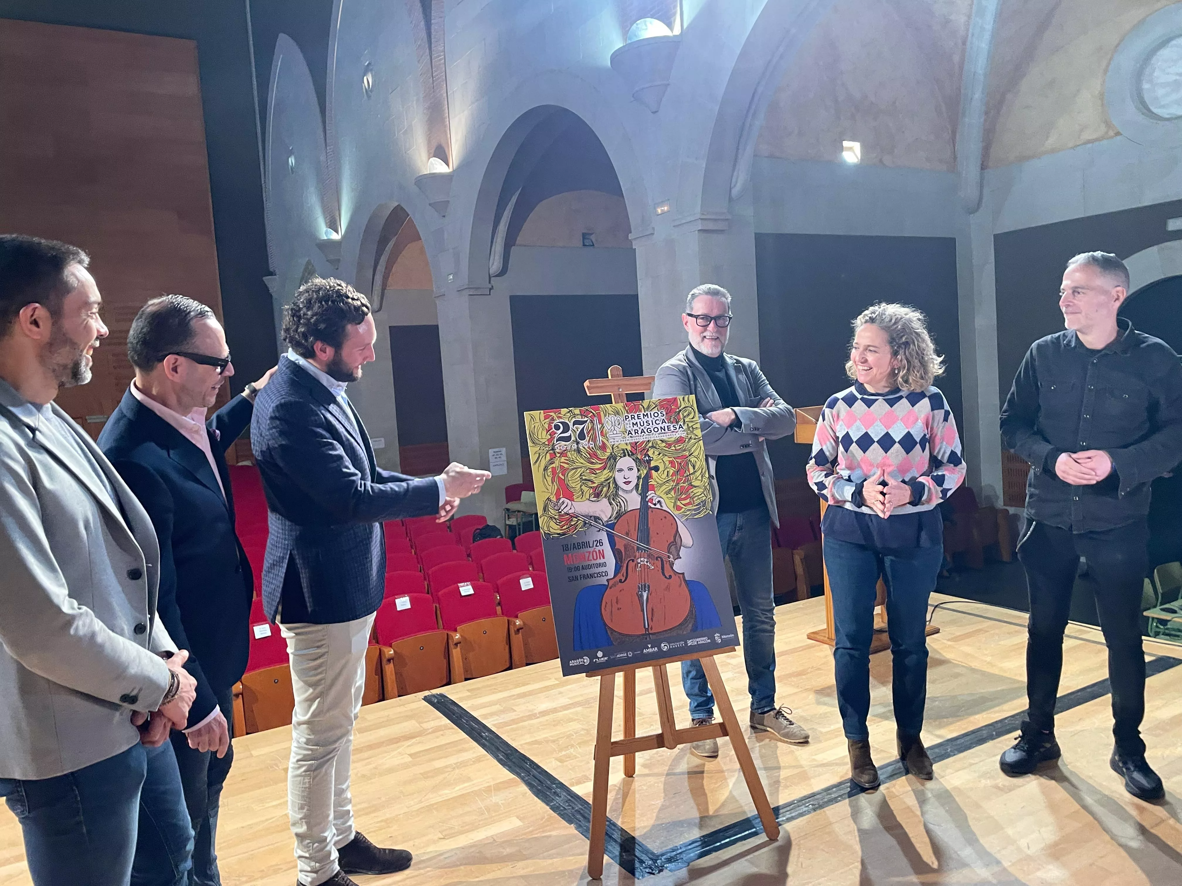 Todo listo en Mónzón Monzón para la gala de los Premios de la Música Aragonesa.