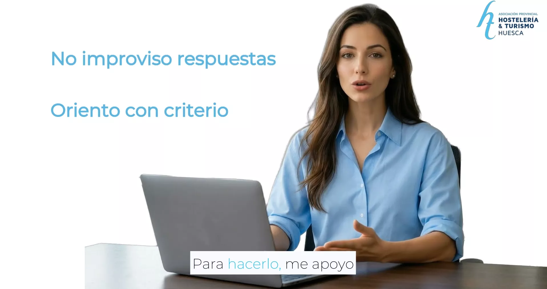 Marta, la asistente virtual de la Asociación de Hostelería y Turismo de Huesca
