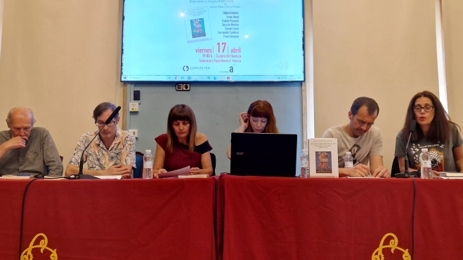 Fernando Cardoso, Daniel Lerín, Estela Puyuelo, Sescún Marías, Fran Garayoa e Irene Abad. Foto Myriam Martínez