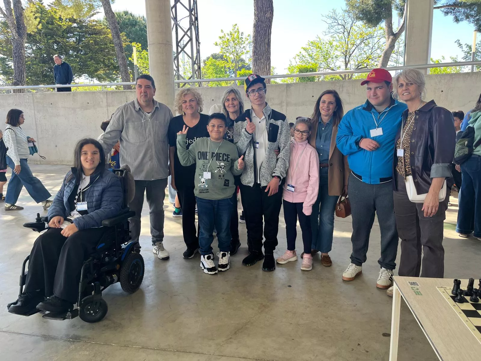 Alumnos del centro de educación especial La Alegría.