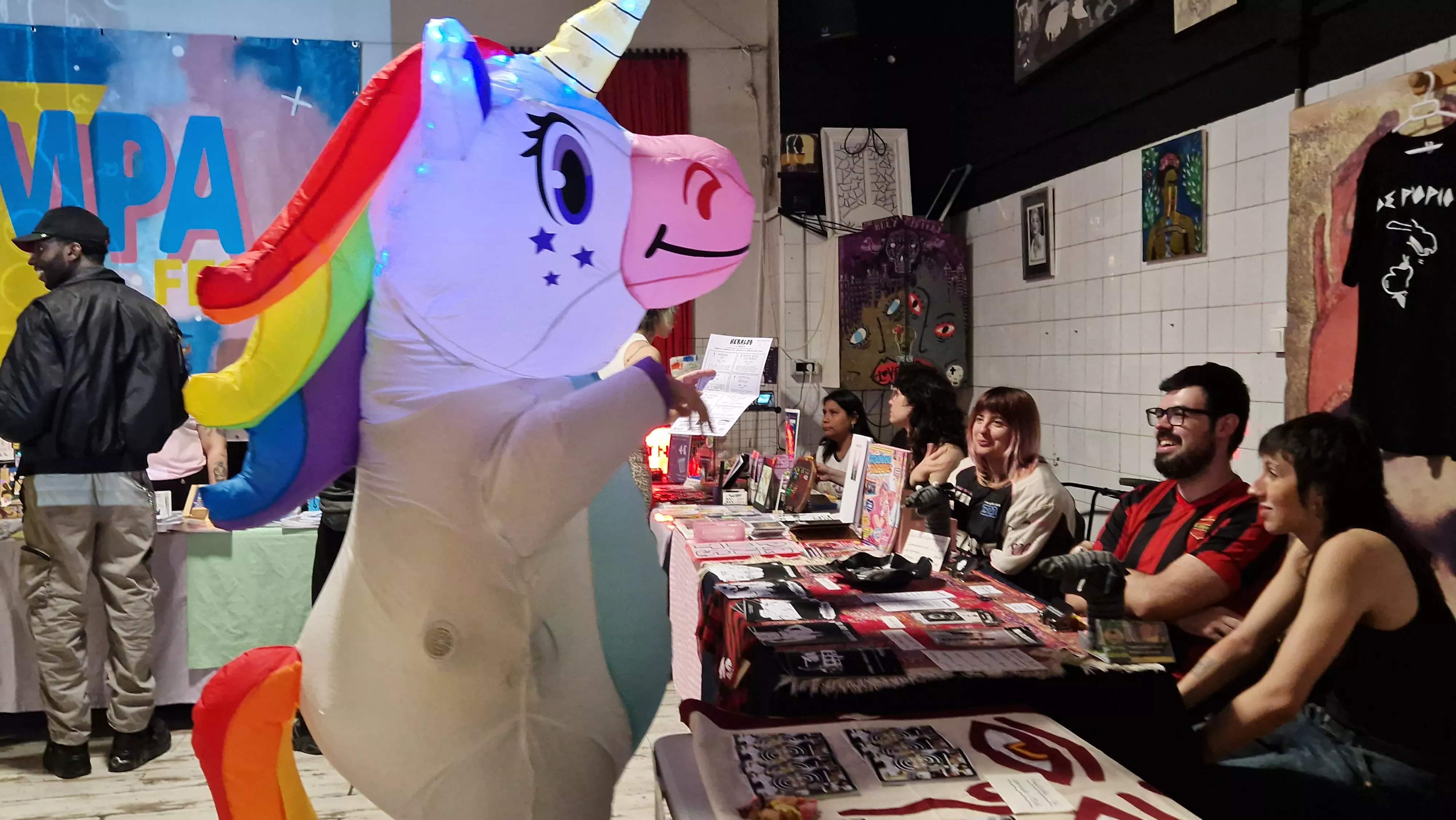 Presentación de Barriofest y Garrampa Fest en la Catalítica. Foto Myriam Martínez