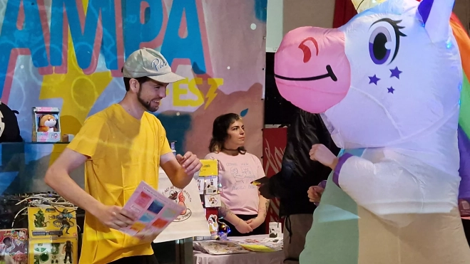 Presentación de Barriofest y Garrampa Fest en la Catalítica. Foto Myriam Martínez