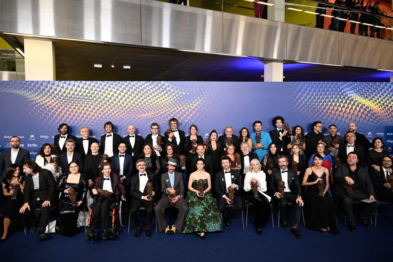 Todos los galardonados en los Premios Goya. Foto: Ana Belén Fernández Todos los galardonados en los Premios Goya. Foto: Ana Belén Fernández
