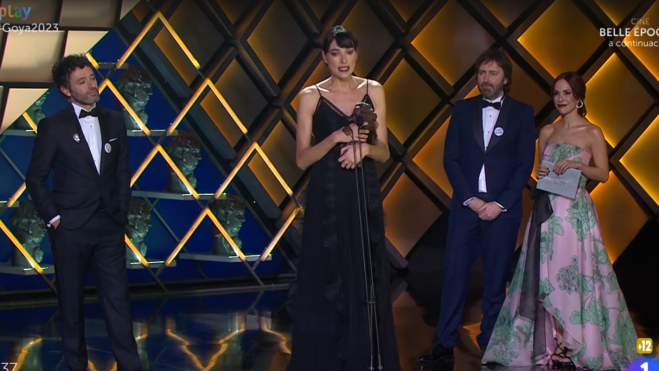 El Goya al Mejor guion original ha sido para la aragonesa Isabel Peña y Rodrigo Sorogoyen