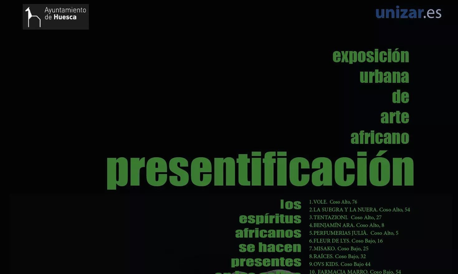 Cartel de Presentificación en Huesca