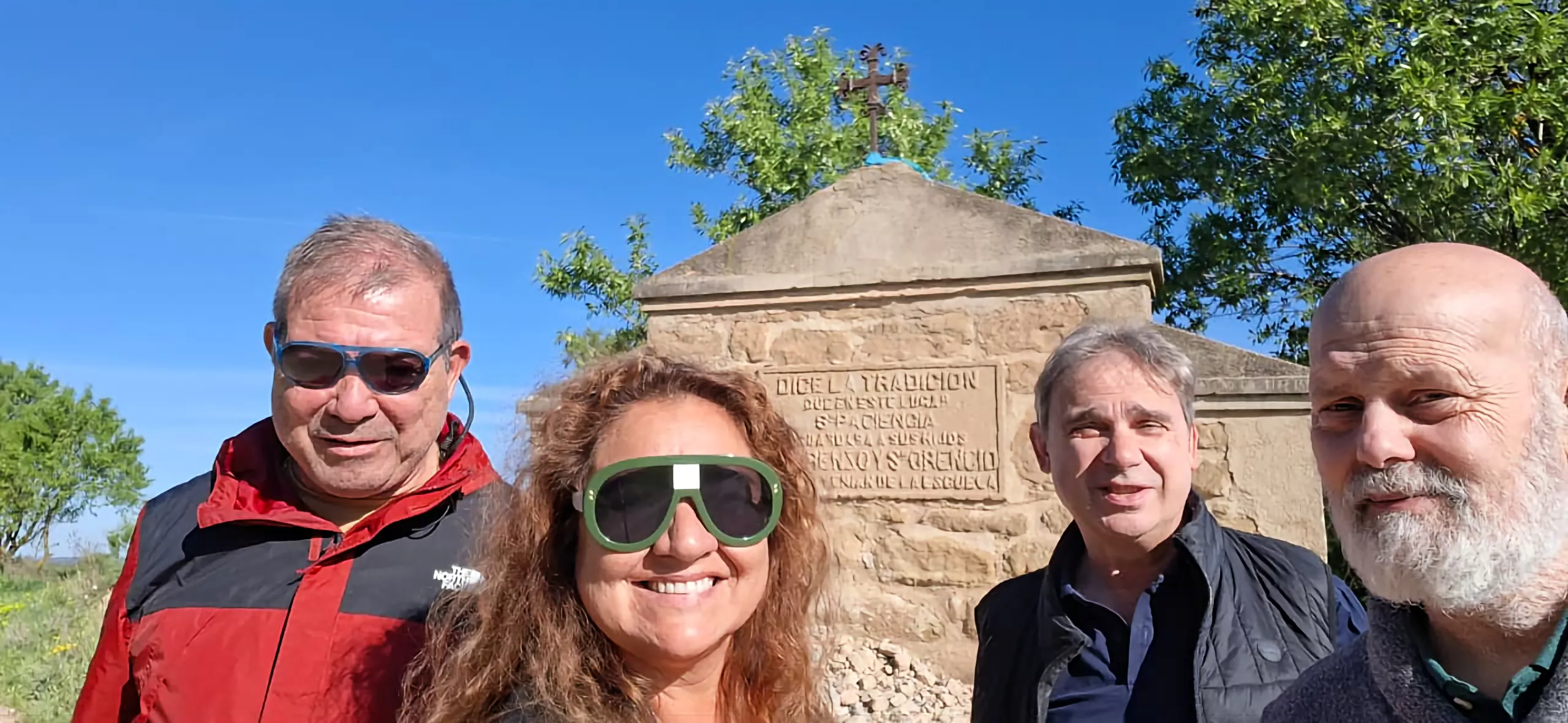 La chilena Iquique y Huesca estrechan sus lazos a través de San Lorenzo. En el monumento camino de Loreto