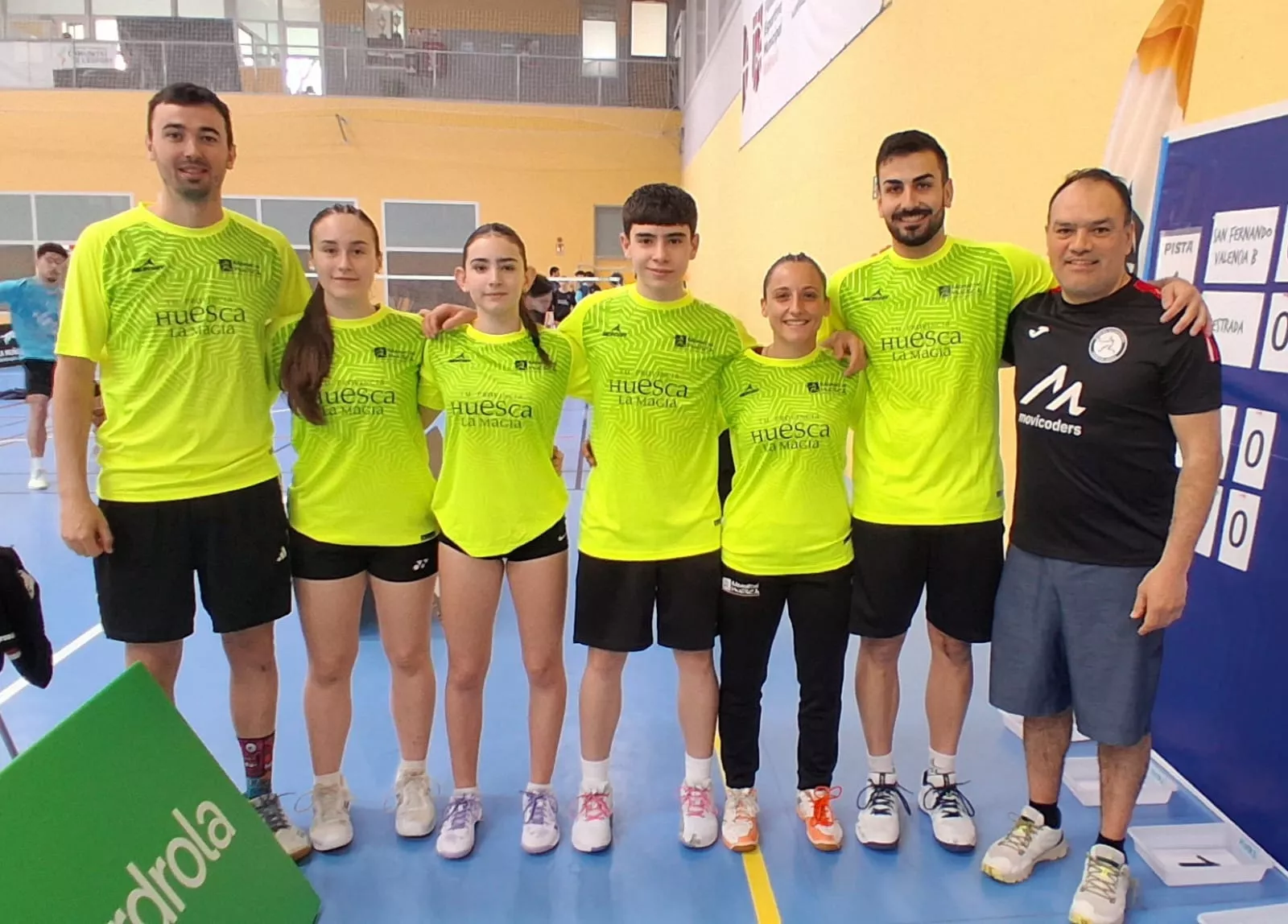 Bádminton Huesca La Magia B en Valencia en la tercera jornada.