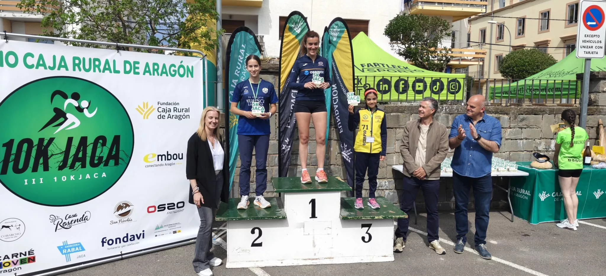 Podio femenino de la 5K. Podio femenino de la 5K.