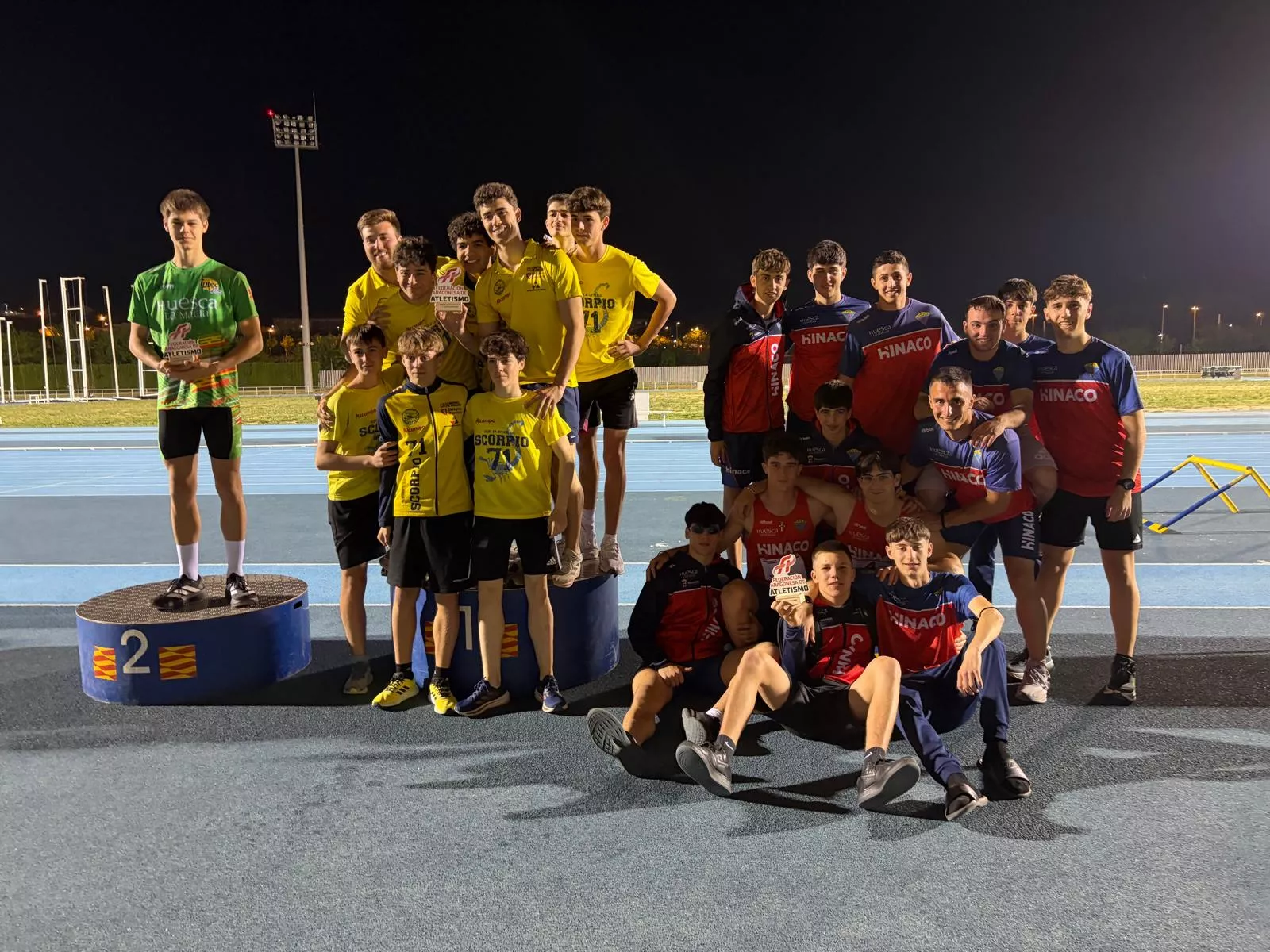 Podio masculino del campeonato.