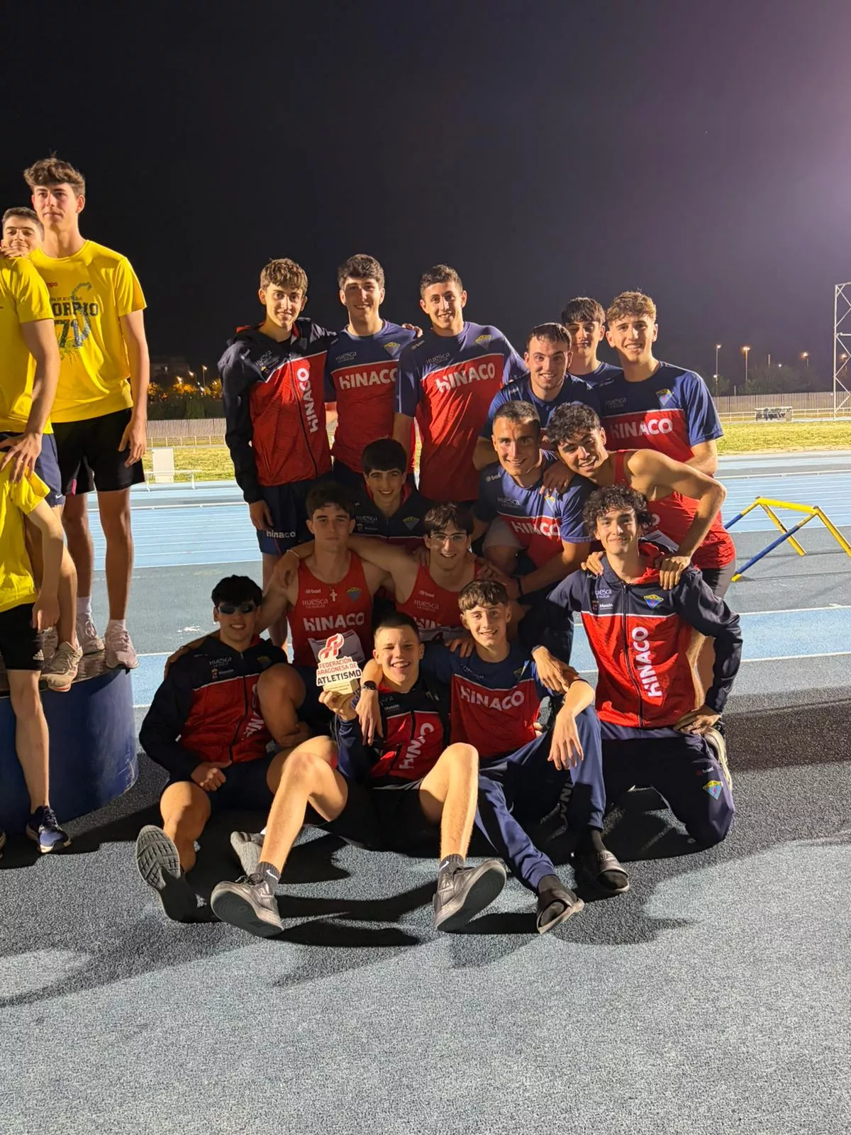 Campeonato de Aragón de clubes. Hinaco tercero masculino.