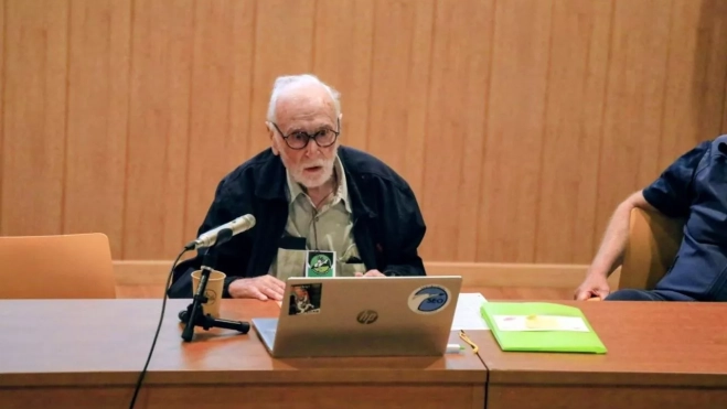 Eduardo Martínez de Pisón en la conferencia inaugural.