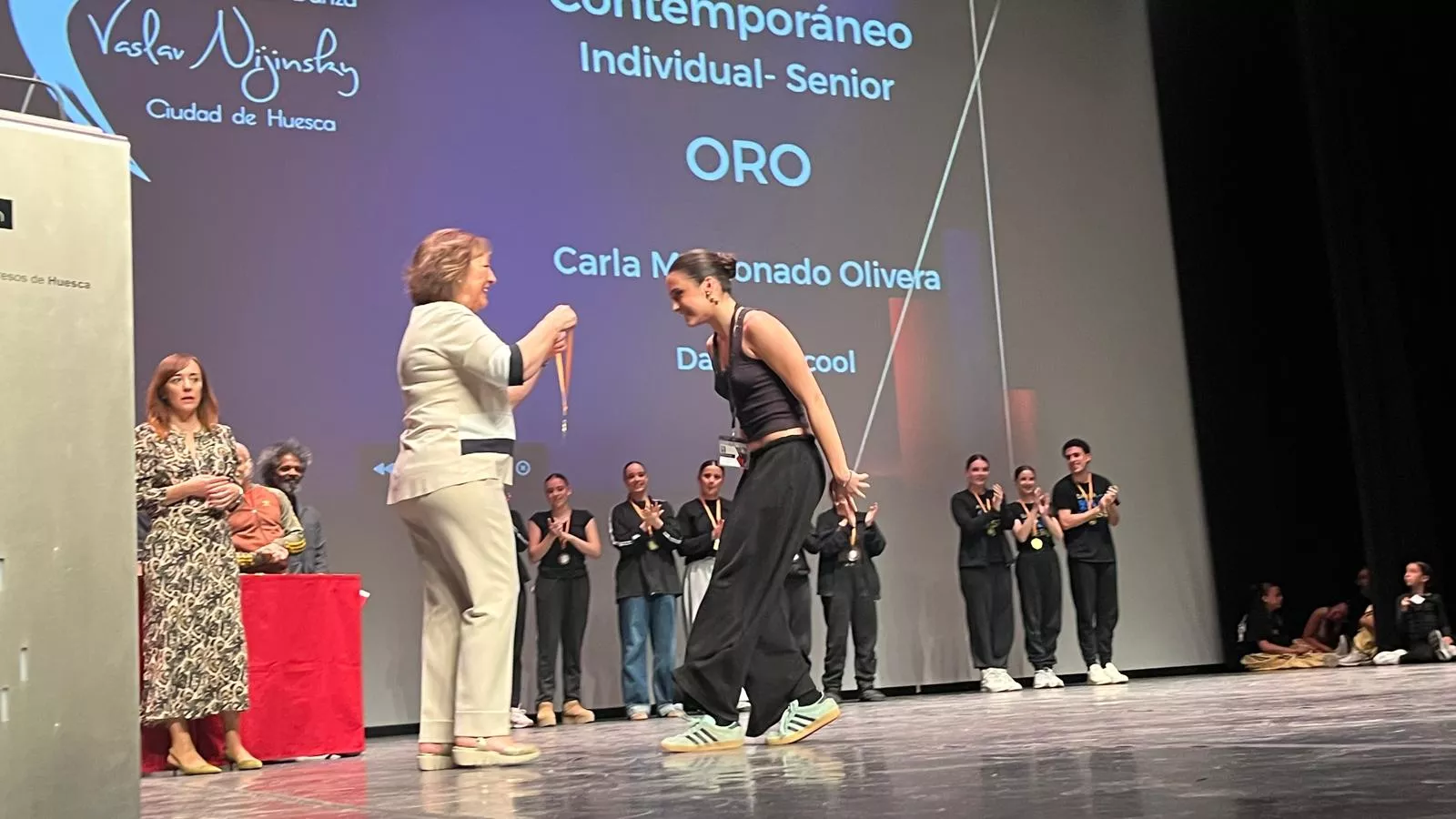 Entrega de premios del Concurso Nijinsky en su modalidad Modern. Foto Mercedes Manterola