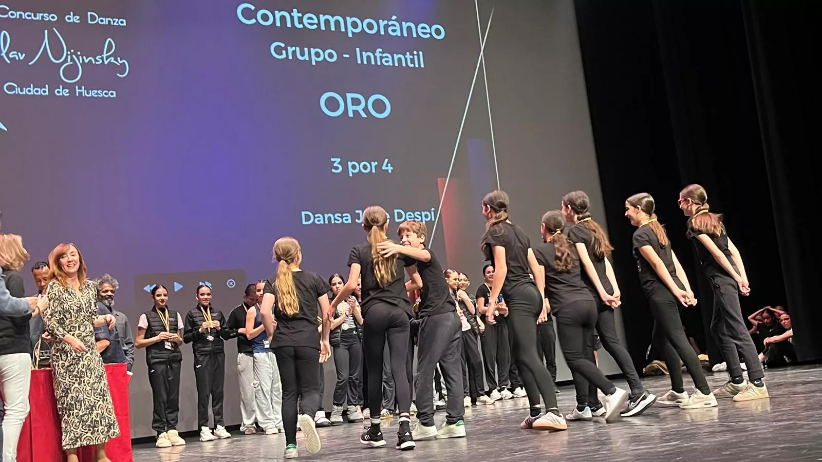 Entrega de premios del Concurso Nijinsky en su modalidad Modern. Foto Mercedes Manterola