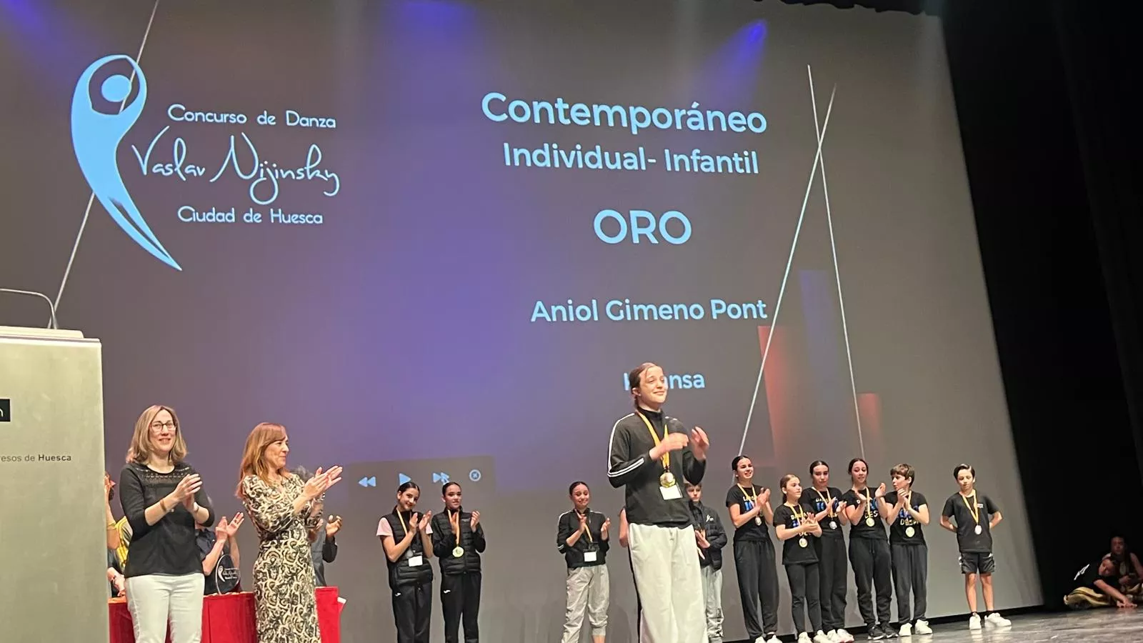 Entrega de premios del Concurso Nijinsky en su modalidad Modern. Foto Mercedes Manterola