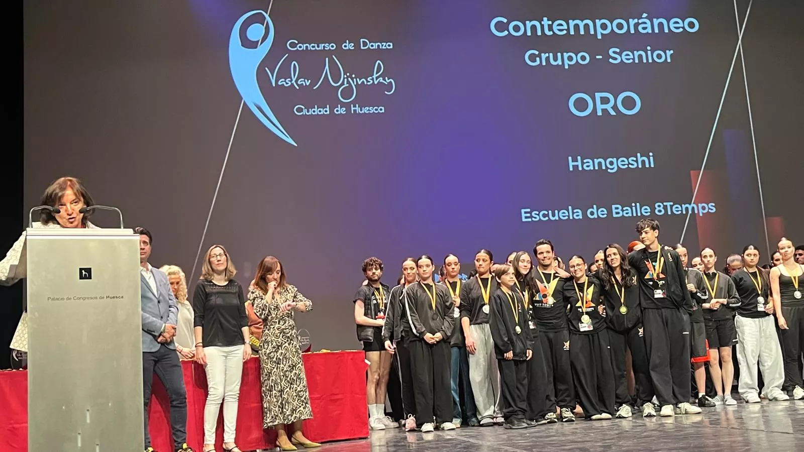 Entrega de premios del Concurso Nijinsky en su modalidad Modern. Foto Mercedes Manterola