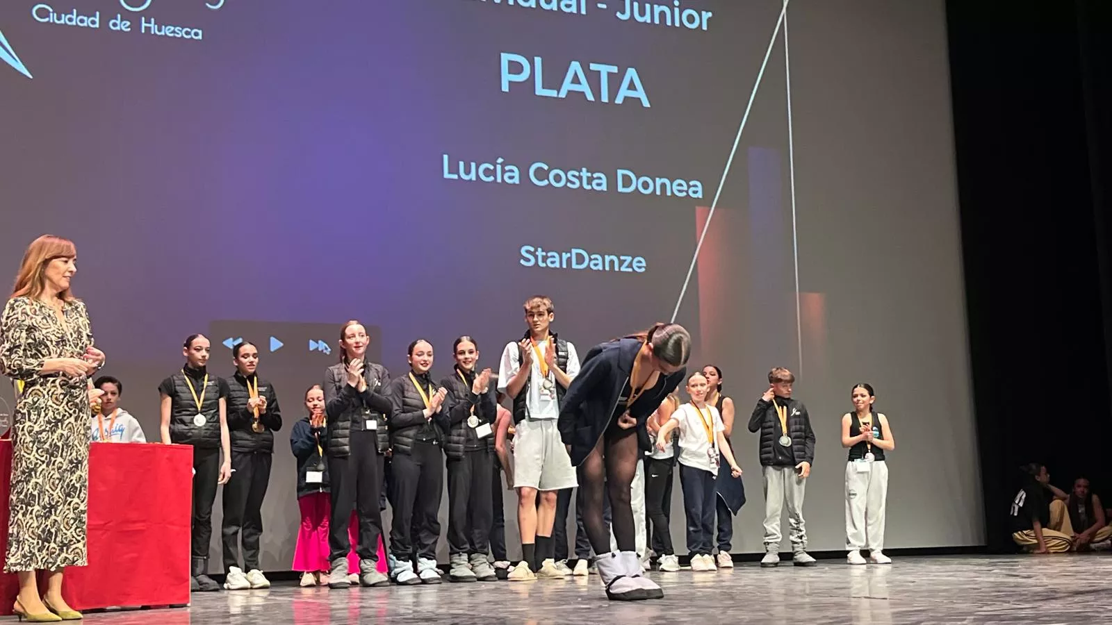 Entrega de premios del Concurso Nijinsky en su modalidad Modern. Foto Mercedes Manterola