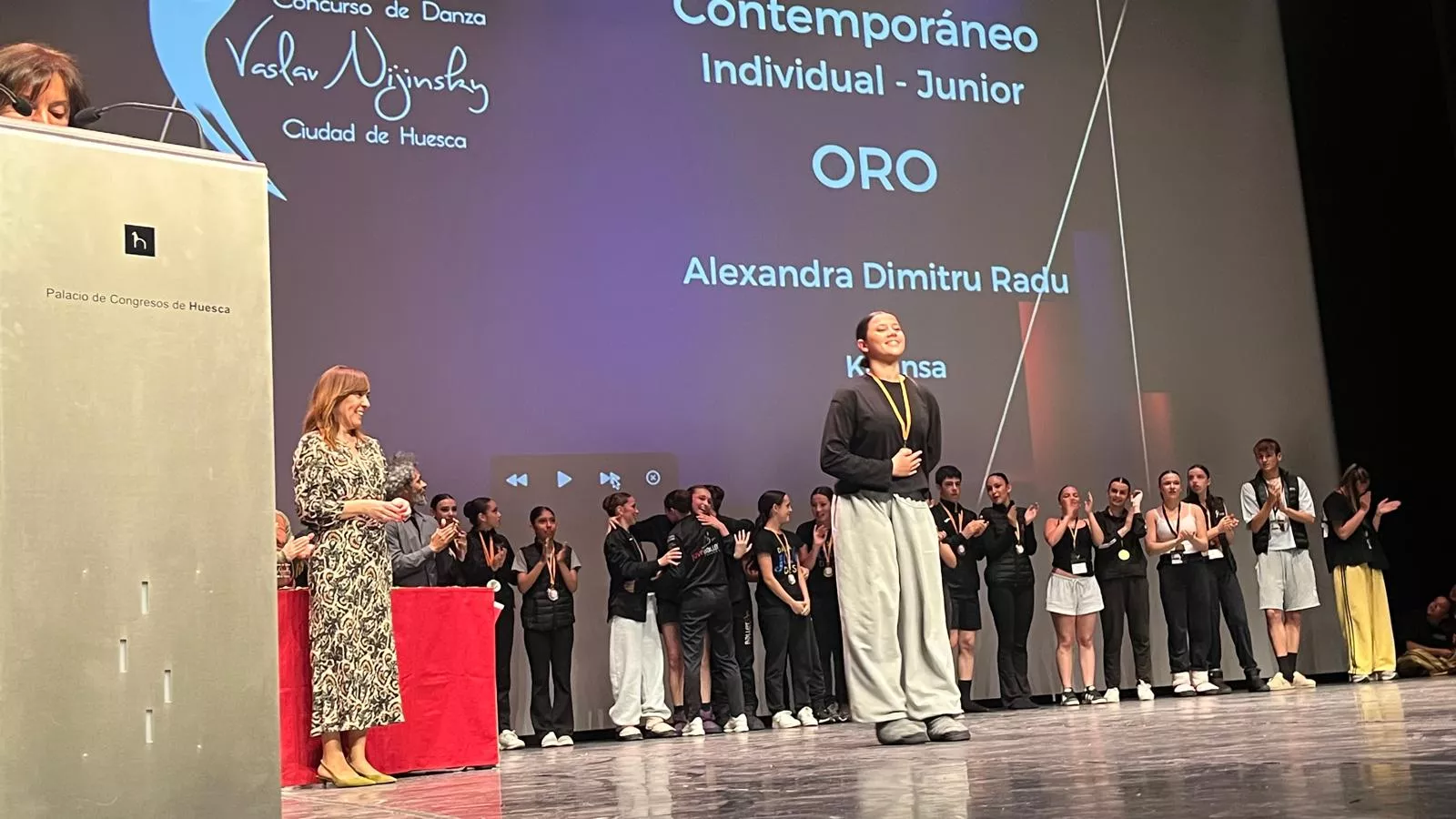 Entrega de premios del Concurso Nijinsky en su modalidad Modern. Foto Mercedes Manterola