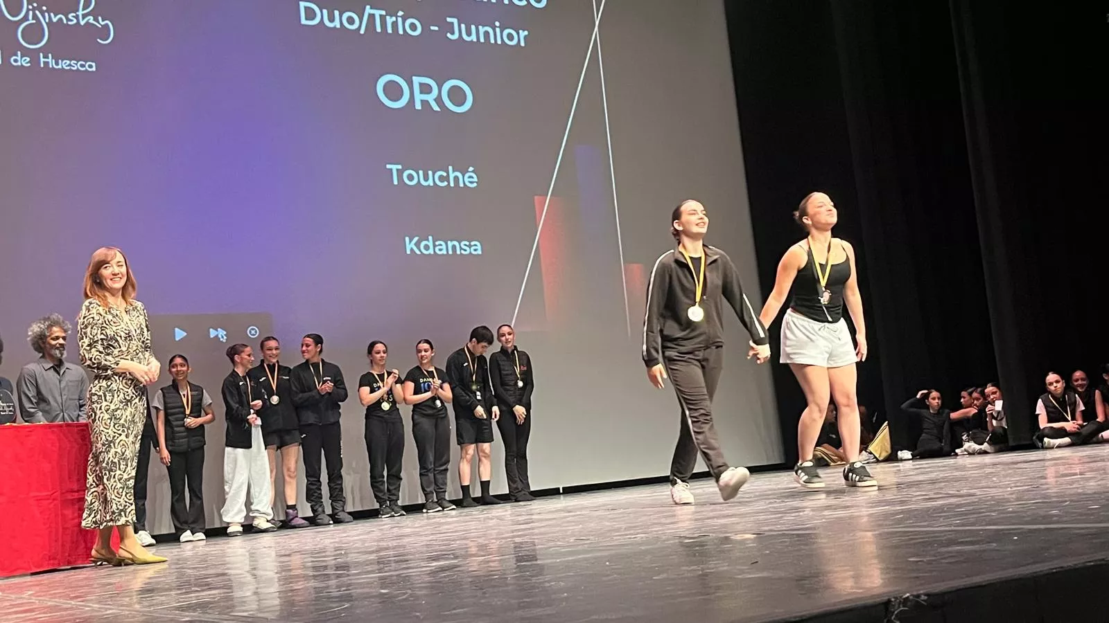 Entrega de premios del Concurso Nijinsky en su modalidad Modern. Foto Mercedes Manterola