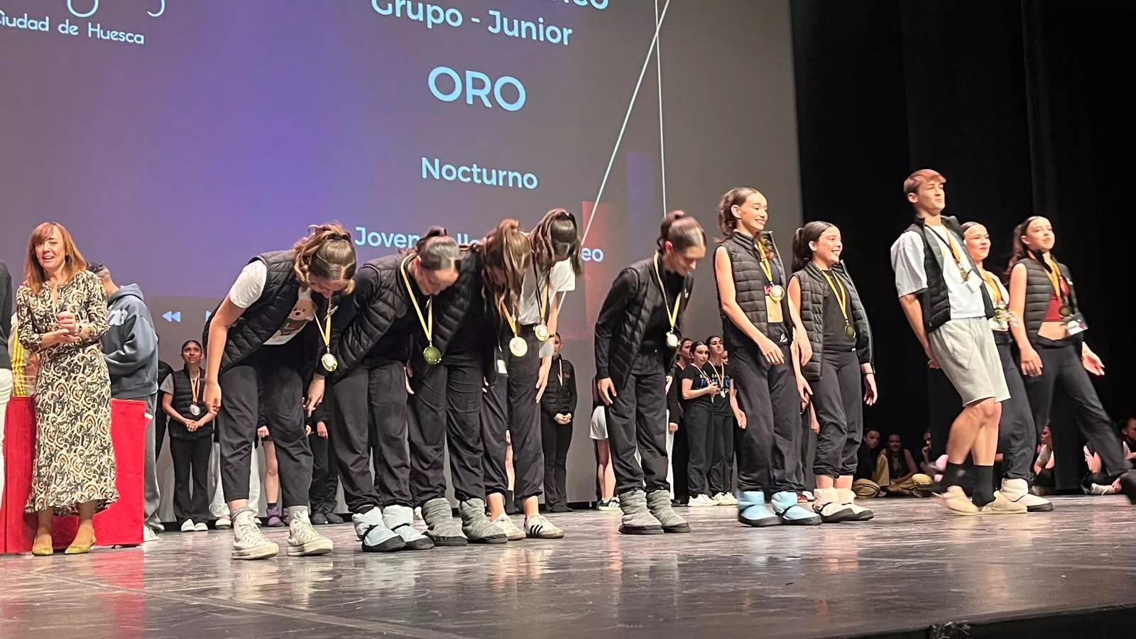 Entrega de premios del Concurso Nijinsky en su modalidad Modern. Foto Mercedes Manterola