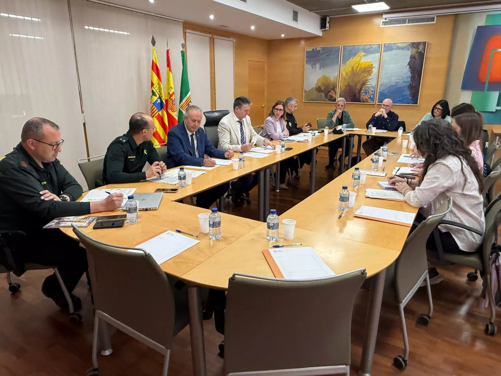 Reunión de la Junta Local de Seguridad de Fraga.