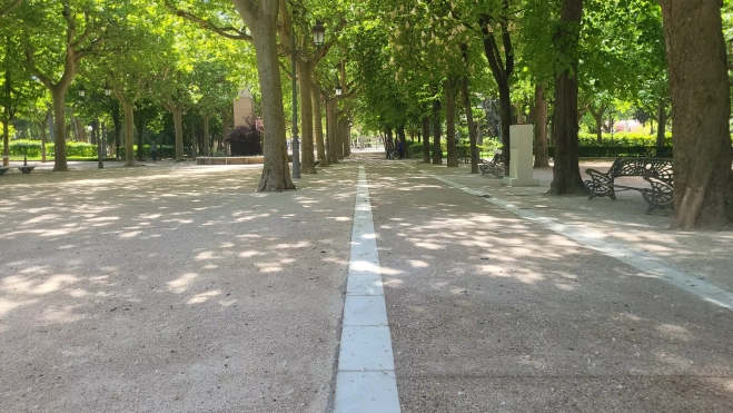 Viales renovados. Foto Mercedes Manterola