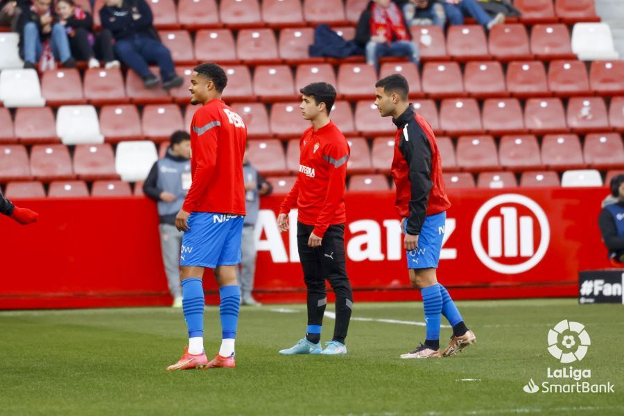 Imágenes del partido Sporting-Huesca. Foto La Liga