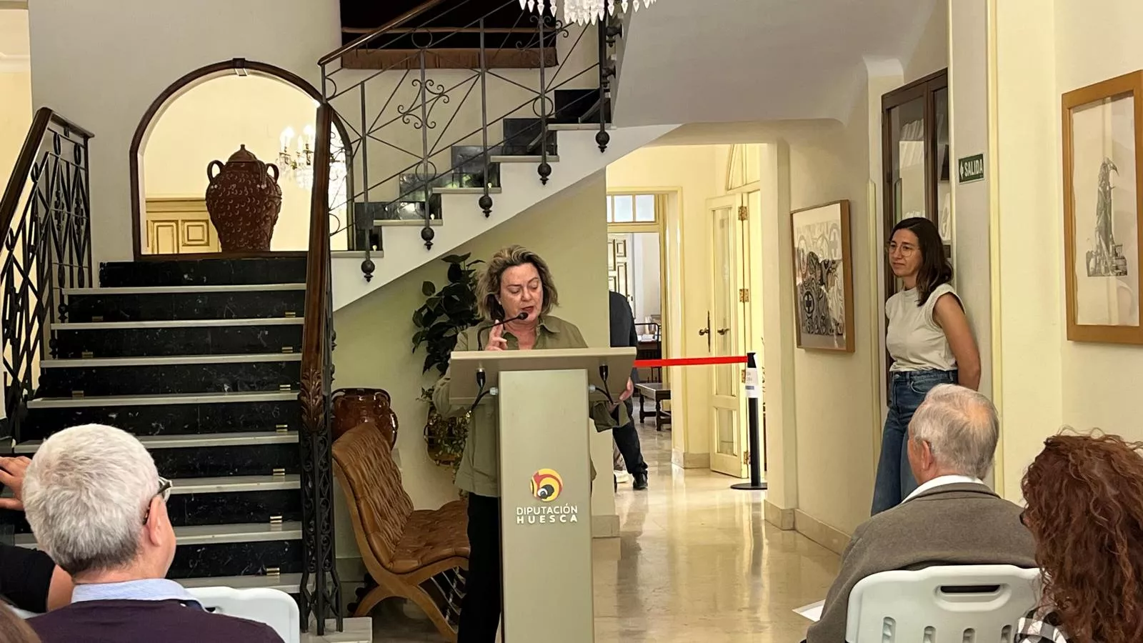 Lectura continuada de 'Crónica del alba' de Ramón J. Sender en el IEA. Foto Mercedes Manterola