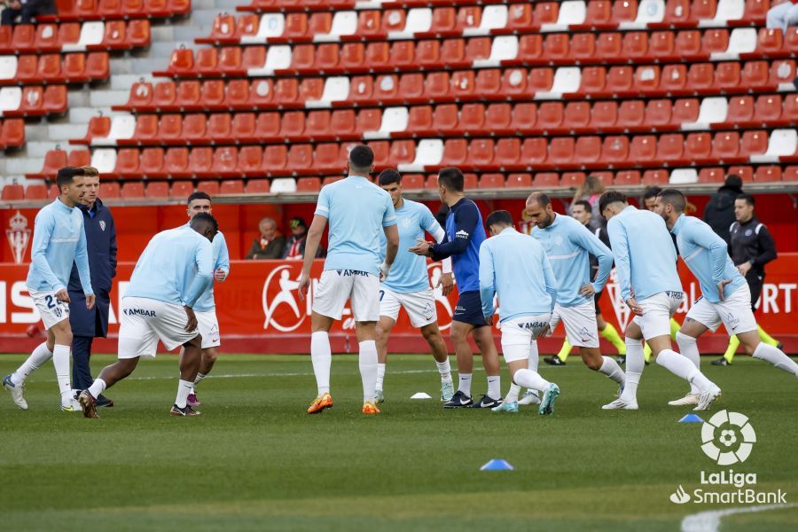 Imágenes del partido Sporting-Huesca. Foto La Liga