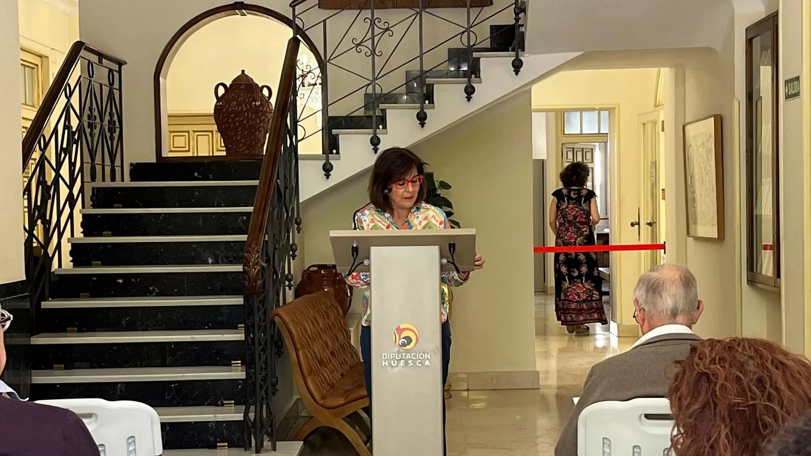 Lectura continuada de 'Crónica del alba' de Ramón J. Sender en el IEA. Foto Mercedes Manterola