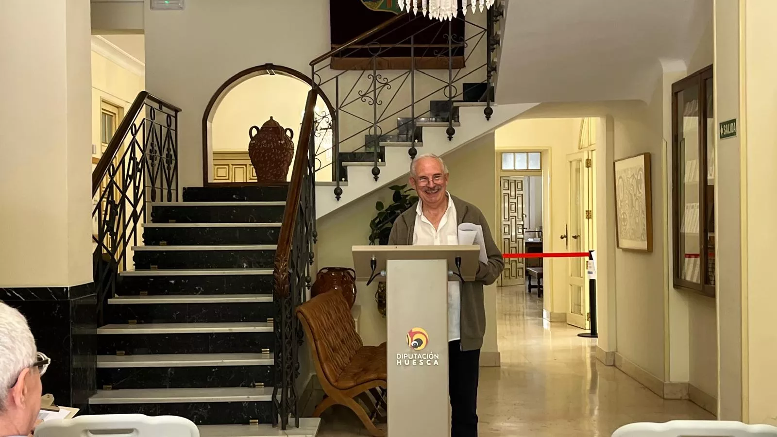 Lectura continuada de 'Crónica del alba' de Ramón J. Sender en el IEA. Foto Mercedes Manterola