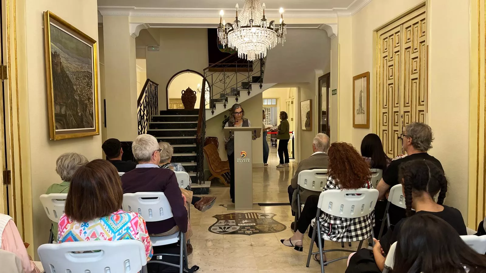 Lectura continuada de 'Crónica del alba' de Ramón J. Sender en el IEA. Foto Mercedes Manterola