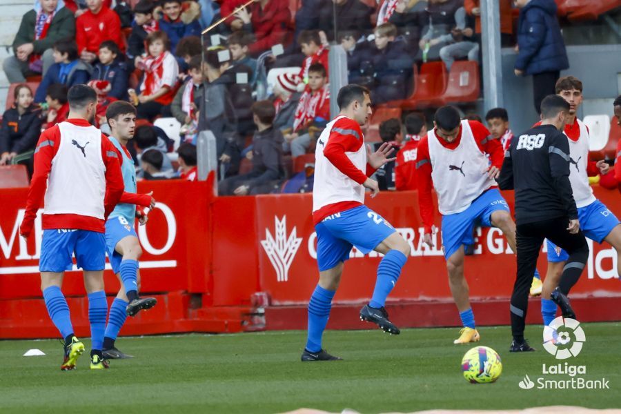 Imágenes del partido Sporting-Huesca. Foto La Liga