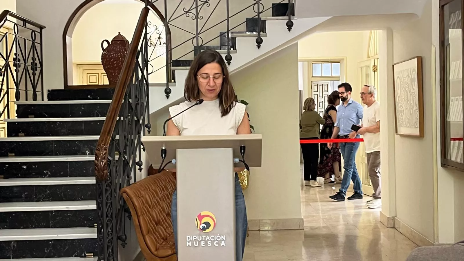 Lectura continuada de 'Crónica del alba' de Ramón J. Sender en el IEA. Foto Mercedes Manterola