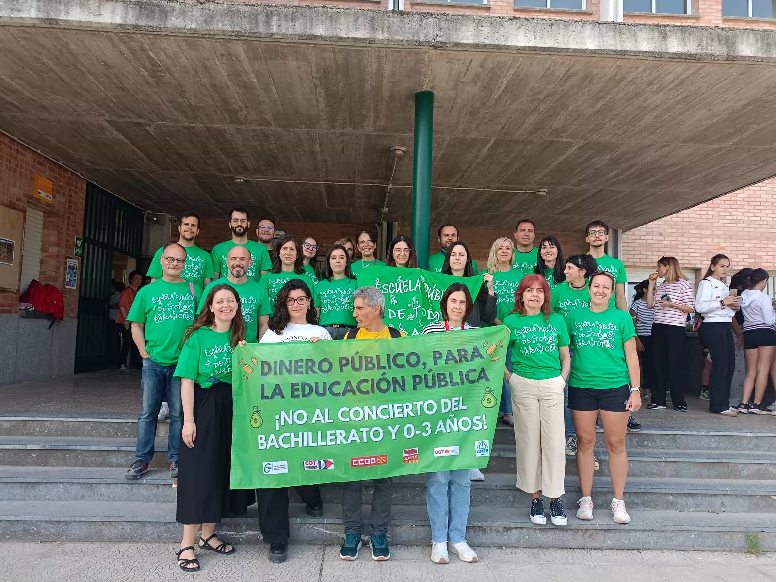 Concentraciones de apoyo a la escuela pública este miércoles, 22 de abril.