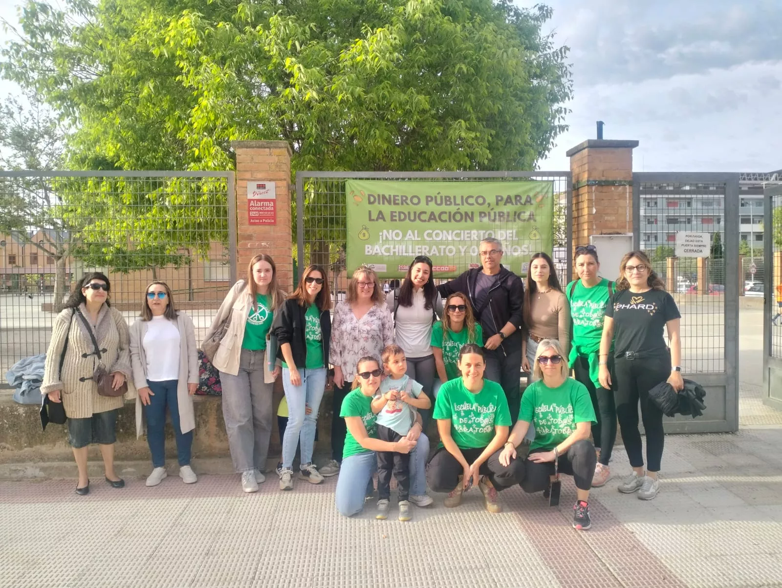 Concentraciones de apoyo a la escuela pública este miércoles, 22 de abril.