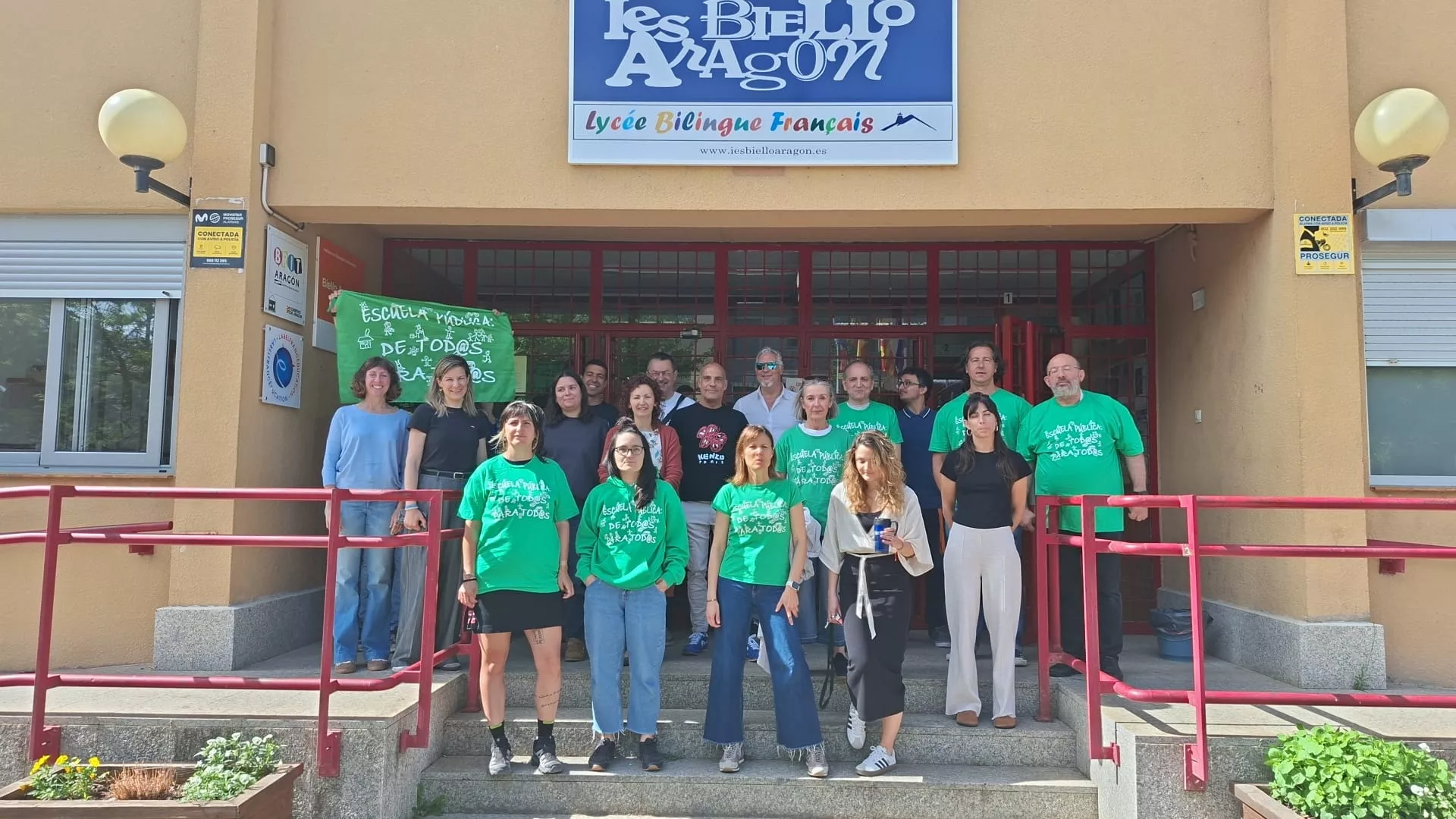 Concentraciones de apoyo a la escuela pública este miércoles, 22 de abril.