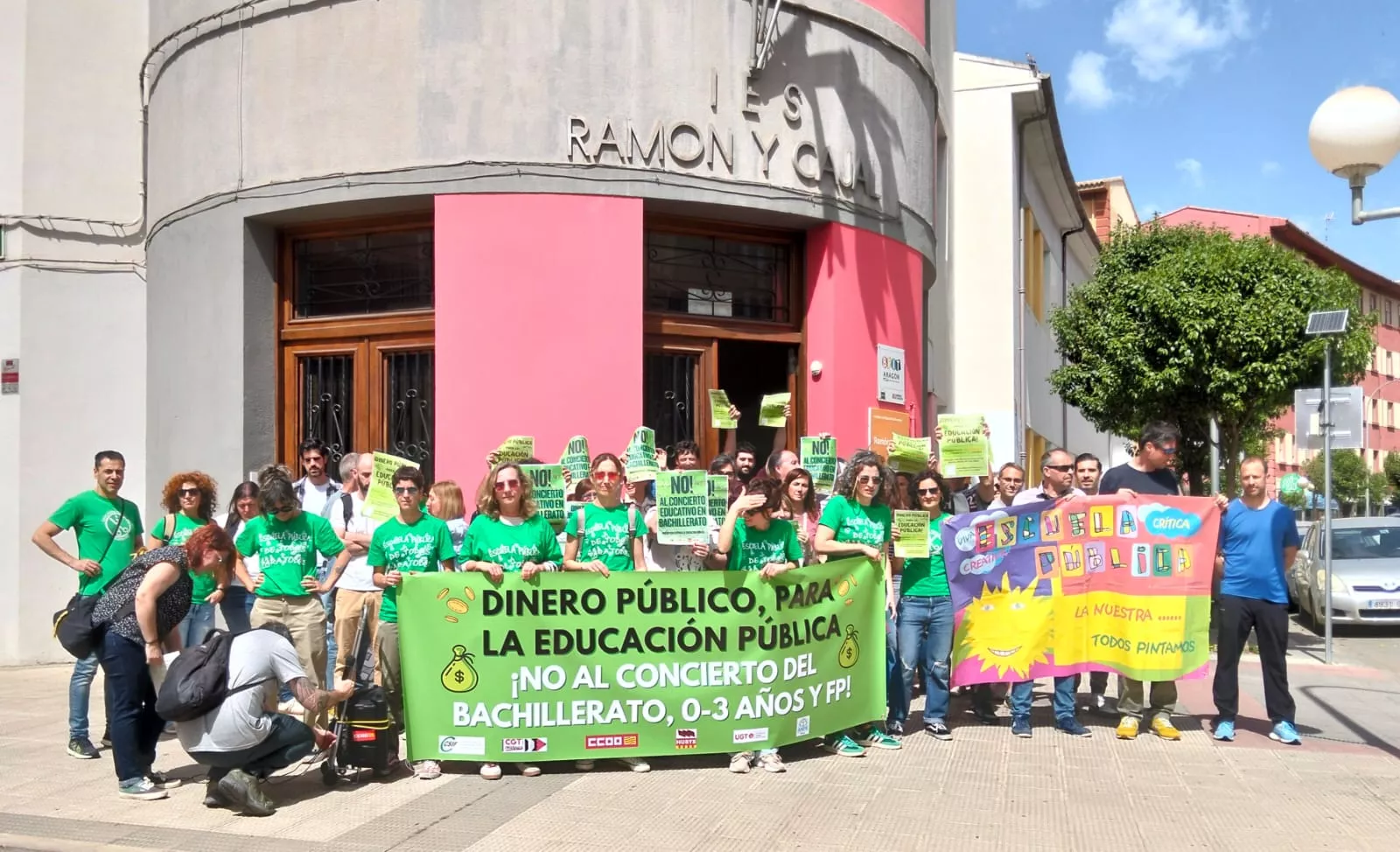 Concentraciones de apoyo a la escuela pública este miércoles, 22 de abril.