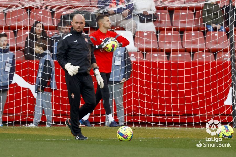 Imágenes del partido Sporting-Huesca. Foto La Liga