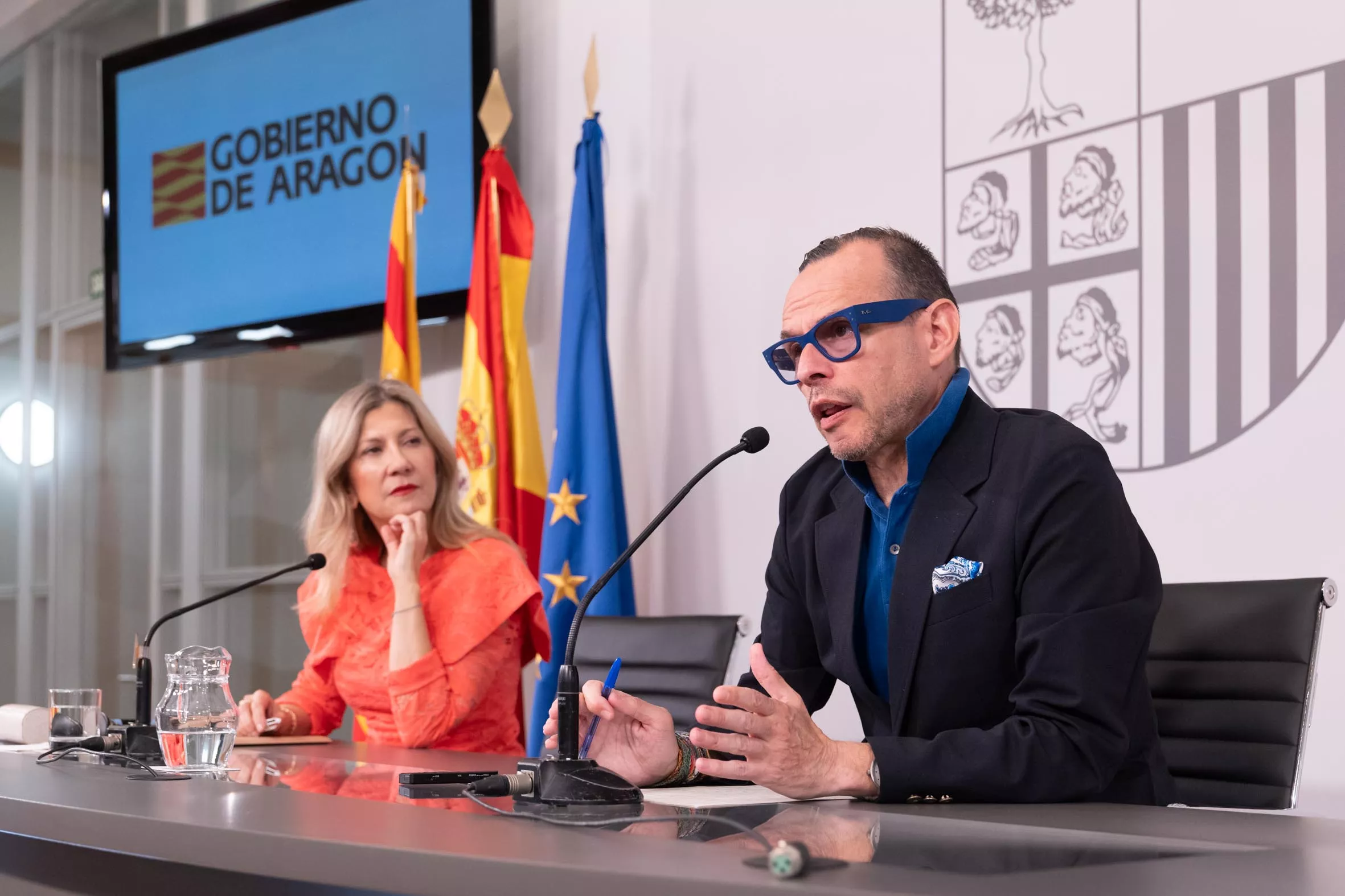 Rueda de prensa de Pedro Olloqui para dar respuesta a las declaraciones del ministro Urtasun este miércoles en el Congreso sobre Sijena.