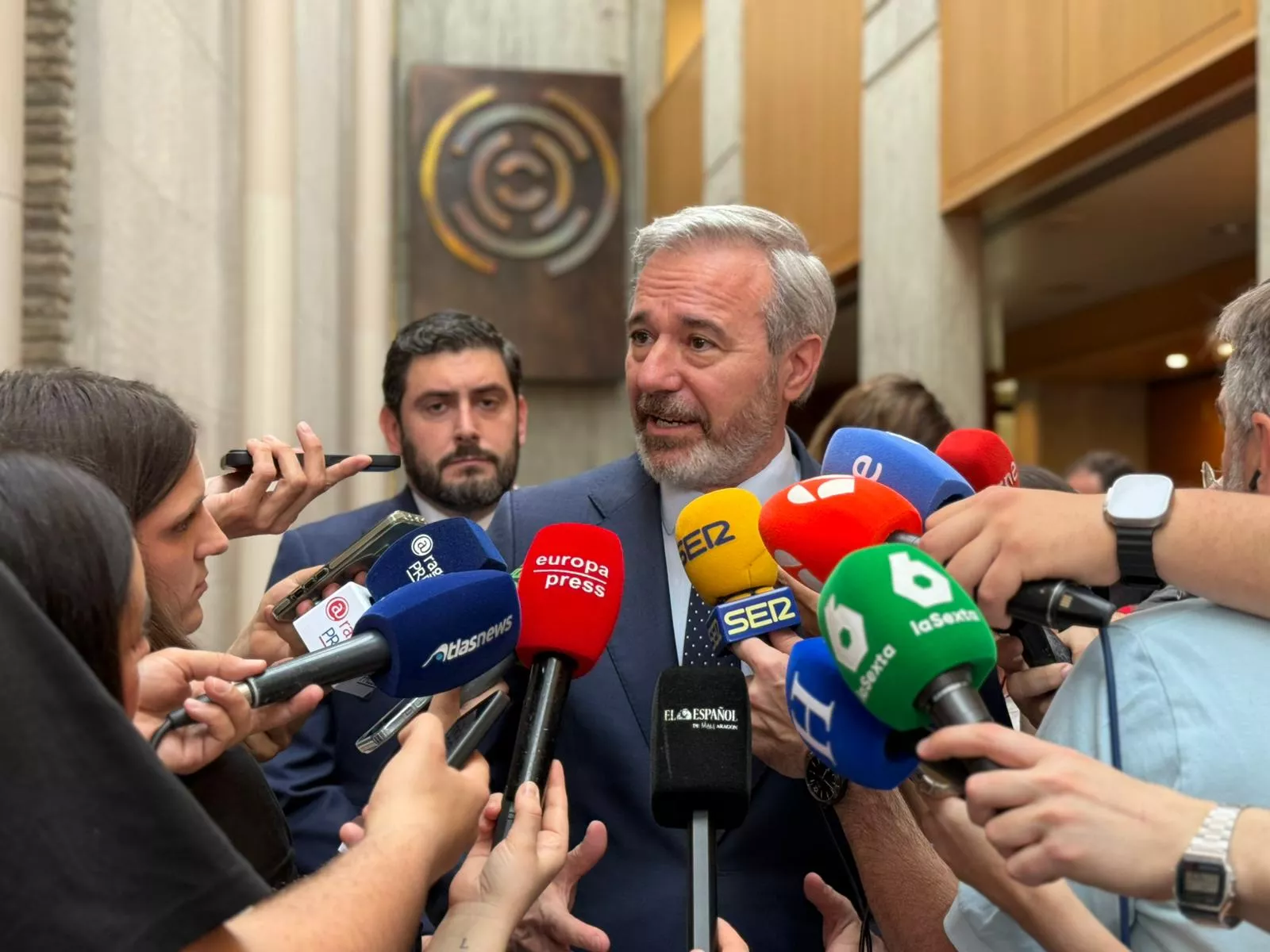 Jorge Azcón y Alejandro Nolasco, presidente de Aragón y presumiblemente vicepresidente