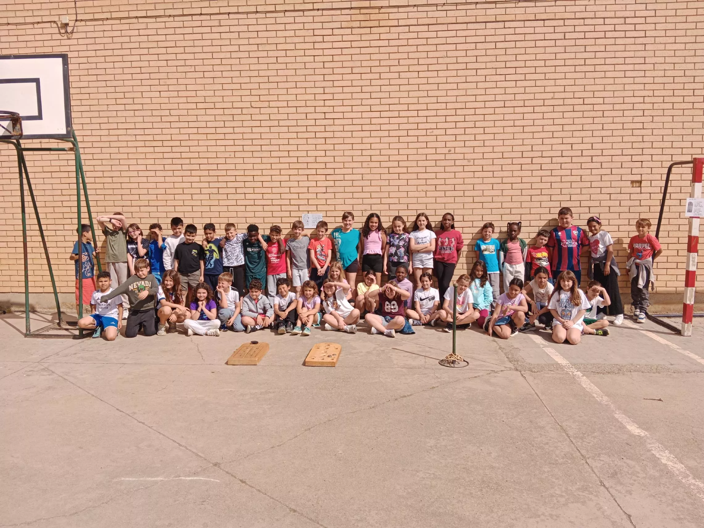 Alumnos del Sancho Ramírez en la jornada de Juegos.