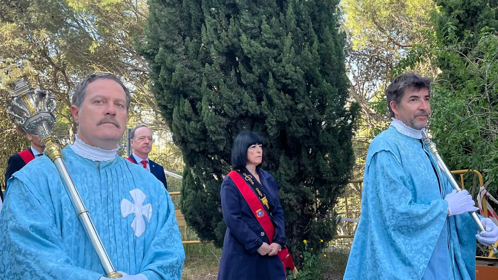 Celebración de la misa en la ermita en el Día de San Jorge. Foto Mercedes Manterola