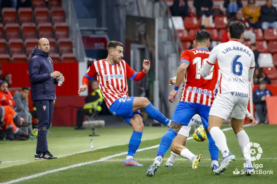 Imágenes del partido Sporting-Huesca. Foto La Liga