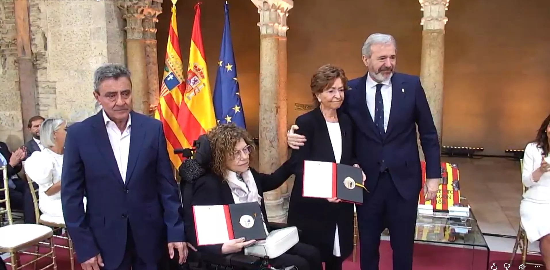 Azcón proclama el ejemplo de García-Dihinx y Román y pide a los aragoneses: " Celebremos el orgullo de ser aragoneses"